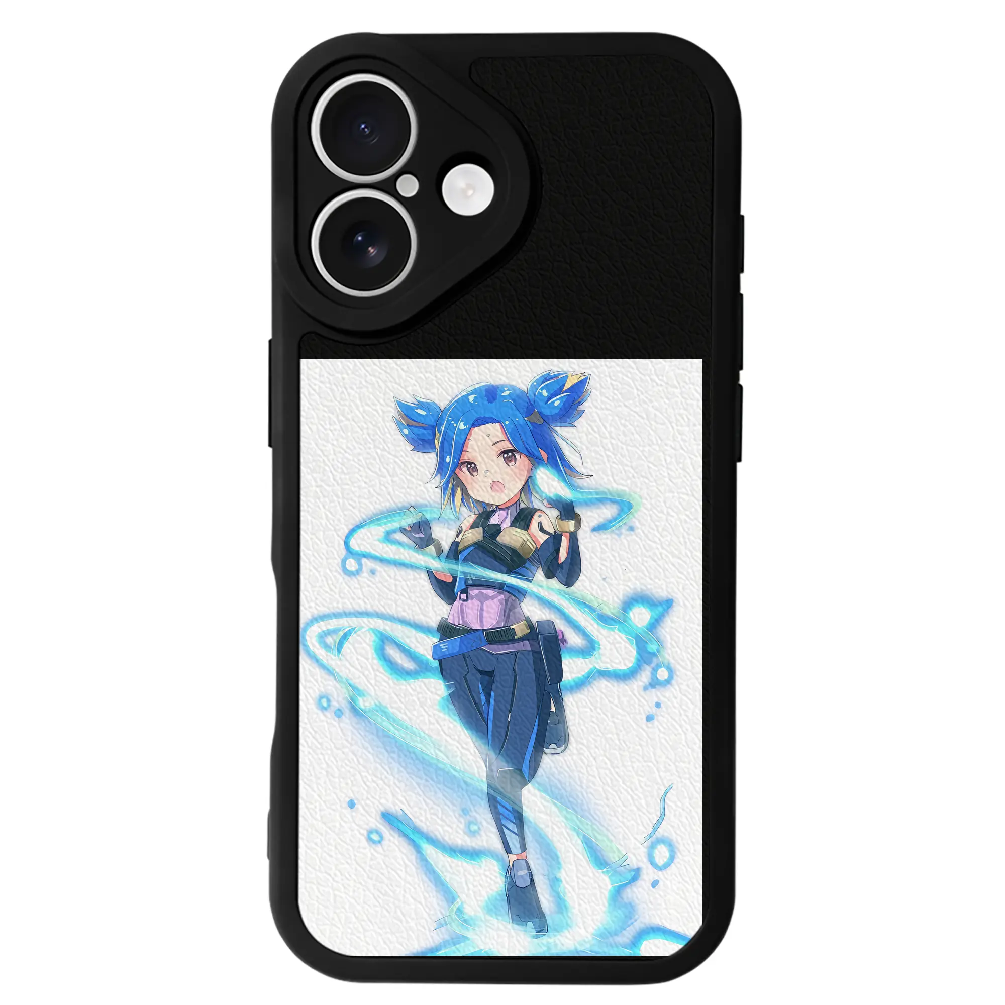 VALORANT グッズ,ネオン - IPhone 16シリーズ対応 ・ シリコンスマホケース ・ レザー調 ・ 高精度フィット ・ 耐衝撃 ・ ワイヤレス充電対応 ・ 精密カット